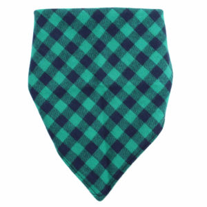 Vsepropejska Hansel zeleno-modrý  károvaný šátek pro psa Obvod krku: 29 - 40 cm