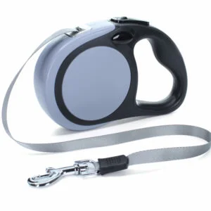 Vsepropejska Rudo samonavíjecí vodítko pro psa Barva: Šedá