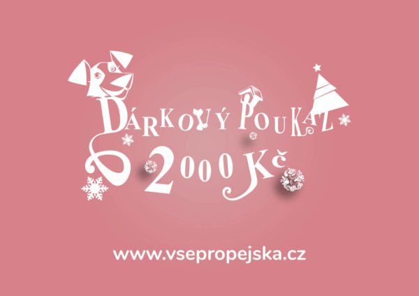 Vsepropejska Růžový dárkový poukaz (elektronický) Typ: 2000 Kč