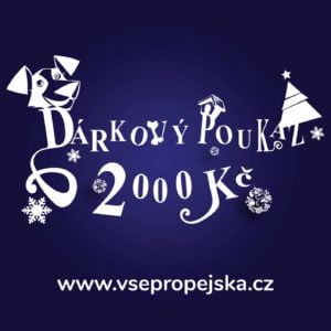 Vsepropejska Tmavě modrý dárkový poukaz (elektronický) Typ: 2000 Kč