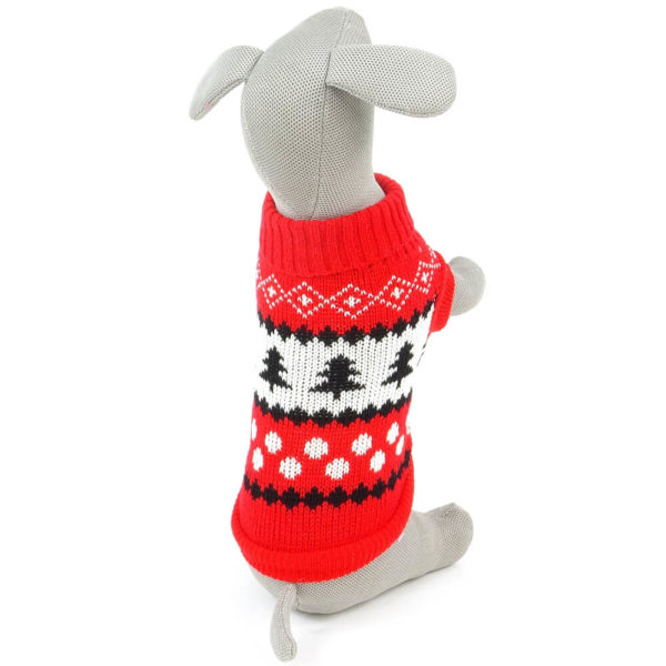 Vsepropejska Christmas svetr pro psa Barva: Červená