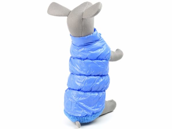 Vsepropejska Warm zimní bunda pro psa s kožichem Barva: Modrá