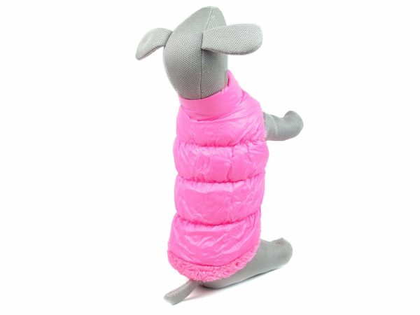 Vsepropejska Warm zimní bunda pro psa s kožichem Barva: Růžová