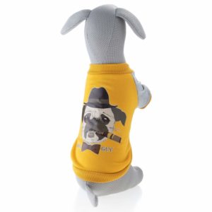 Vsepropejska Fitz mikina pro psa s potiskem Barva: Žlutá