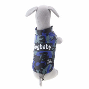Vsepropejska Míša maskáčová zimní bunda pro psa Barva: Modrá