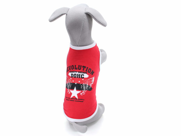 Vsepropejska Perla tričko s nápisy pro psa Barva: Červená