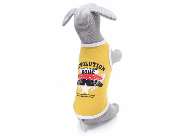 Vsepropejska Perla tričko s nápisy pro psa Barva: Žlutá