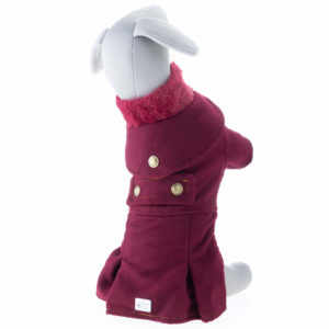 Vsepropejska Rossi zimní kabát pro psa s fleecem Barva: Vínová