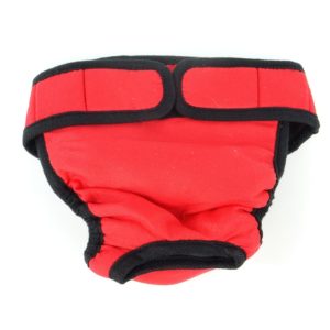 Vsepropejska Fixed červené hárací kalhotky pro psa Obvod slabin (cm): 66 - 84