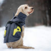 Vsepropejska Tandor zimní bunda pro psa s postrojem Barva: Šedá