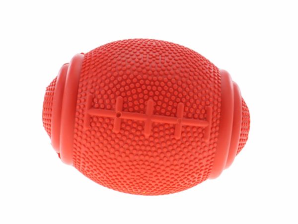 Vsepropejska Tegan ragby míč pro psa na pamlsky Barva: Červená
