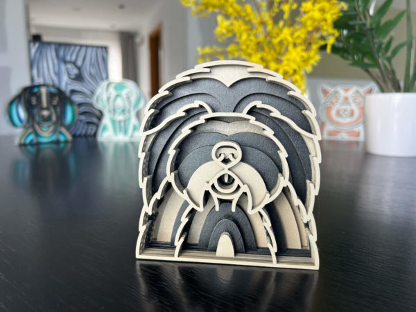 Vsepropejska Mandala Bobtail dekorace na stůl Barva: Černá