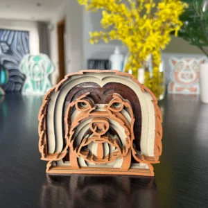 Vsepropejska Mandala Havanský pes dekorace na stůl Barva: Hnědá