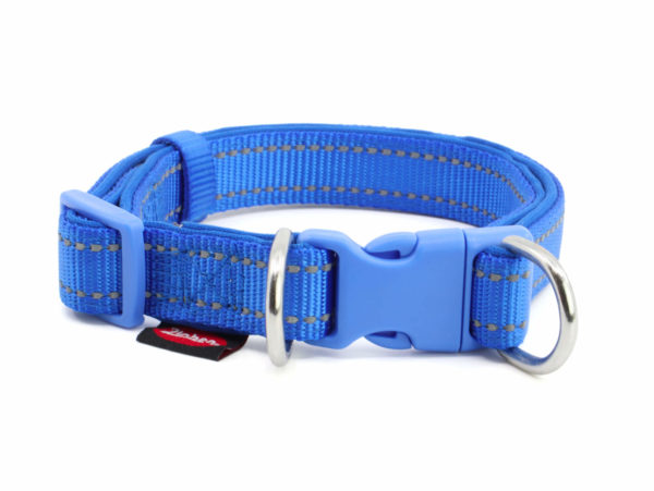 Vsepropejska Blanka obojek s podšívkou pro psa | 21 - 54 cm Barva: Tmavě modrá