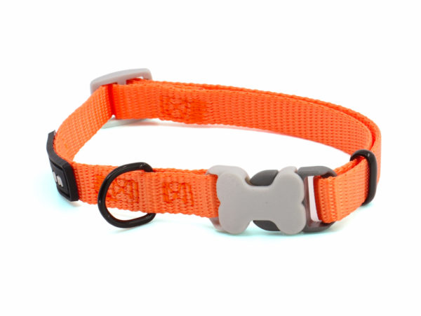 Vsepropejska Nimi obojek pro psa | 23 - 63 cm Barva: Oranžová