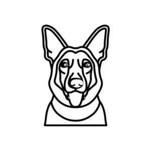 Vsepropejska Psí dekorace na zeď Plemeno: Vlčák