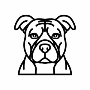 Vsepropejska Psí dekorace na zeď Plemeno: Staford