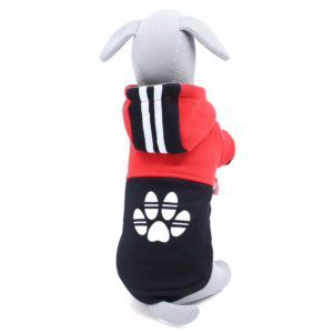 Vsepropejska Chimena sportovní zateplená mikina pro psa Barva: Černo-červená