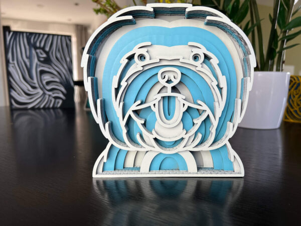 Vsepropejska Mandala Maltézský psík dekorace na stůl Barva: Modrá