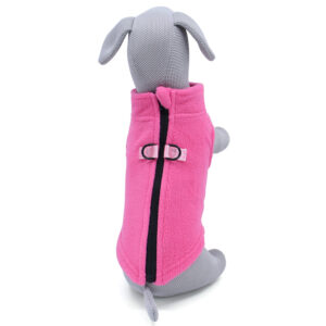 Vsepropejska Lonato fleecová mikina pro psa na ZIP Barva: Růžová