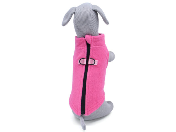 Vsepropejska Lonato fleecová mikina pro psa na ZIP Barva: Růžová