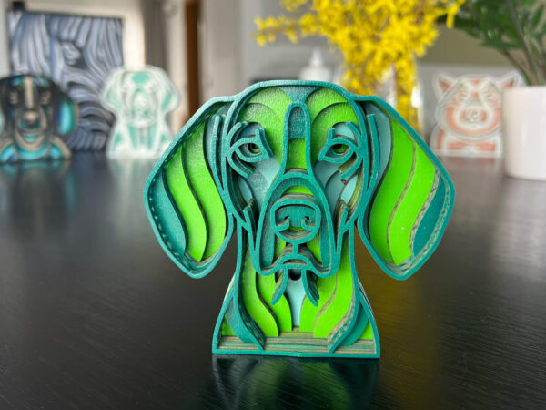 Vsepropejska Mandala Coonhound dekorace na stůl Barva: Zelená