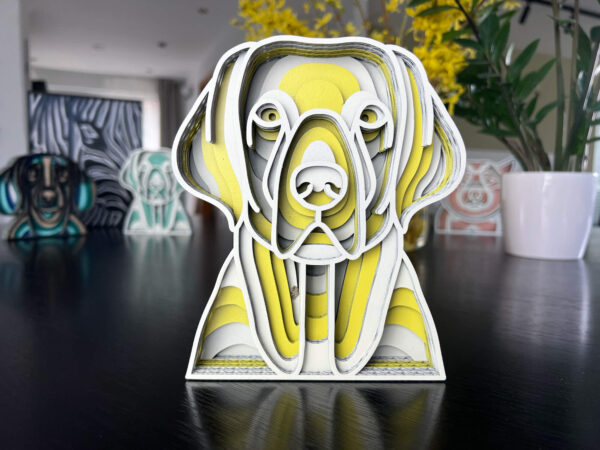 Vsepropejska Mandala Labrador dekorace na stůl Barva: Žlutá