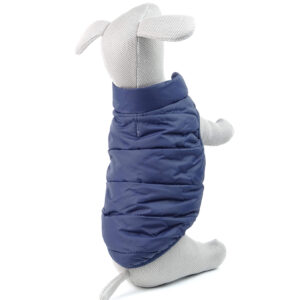 Vsepropejska Navy zimní bunda pro psa s kožíškem Barva: Modrá