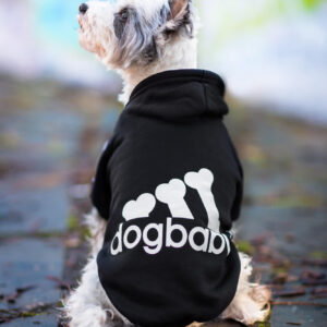 Vsepropejska DogBaby bavlněná mikina pro psa Barva: Černá