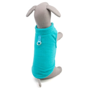 Vsepropejska Fleece mikina pro psa s poutkem Barva: Tyrkysová