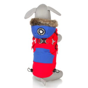 Vsepropejska Ronald zimní bunda pro psa s postrojem Barva: Červená