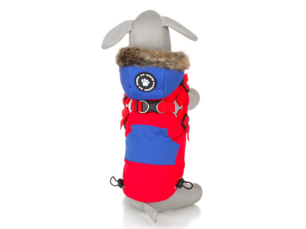 Vsepropejska Ronald zimní bunda pro psa s postrojem Barva: Červená