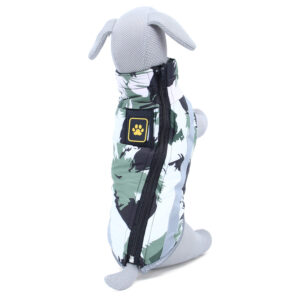 Vsepropejska Stern bunda pro psa na ZIP Barva: Zeleno-bílá