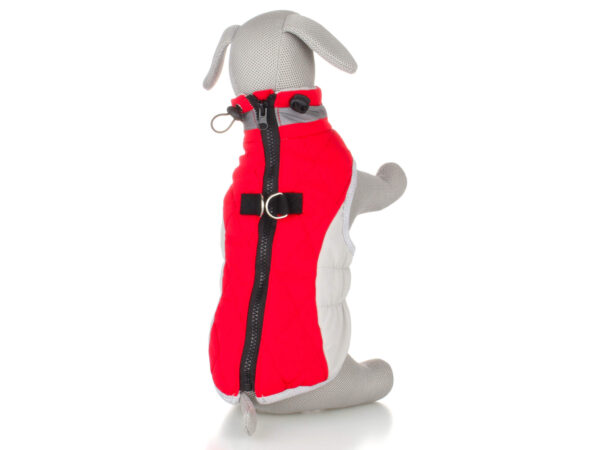 Vsepropejska Tremy zimní bunda pro psa s kroužky Barva: Červená