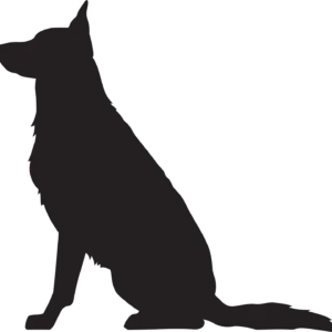 Vsepropejska Německý ovčák 4 dřevěná dekorace na zeď Rozměr (cm): 37 x 38