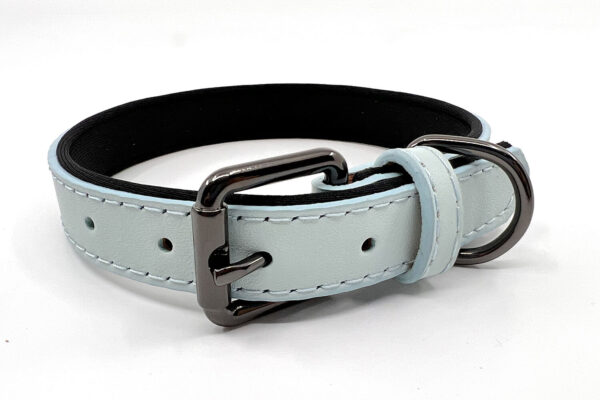 Vsepropejska Pasco kožený obojek pro psa | 24 - 43 cm Barva: Modrá