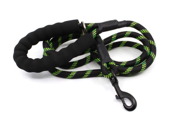Azar nylonové vodítko pro psa | 300 cm Barva: Černo-zelená