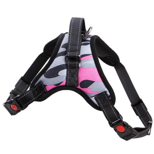Sporty postroj pro psa | 32 – 98 cm Barva: Růžový-maskáč
