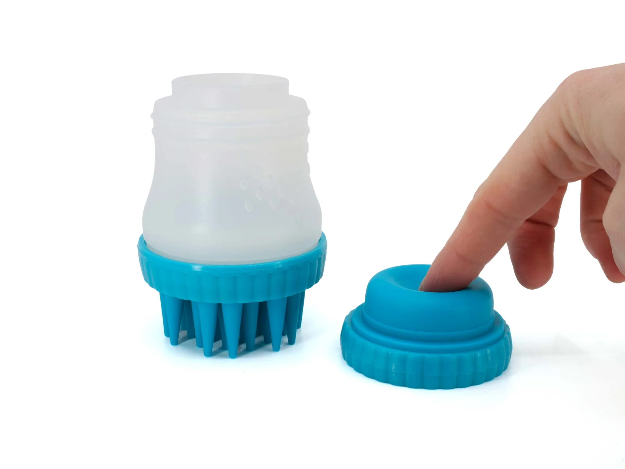 Morf mycí a masážní kartáč pro psa Barva: Zelená - Obrázek 2