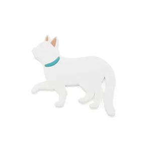 Vsepropejska Ola magnety koček na lednici Barva: Bílá