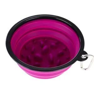 Vsepropejska Sil protihltací cestovní miska pro psa Barva: Fialová