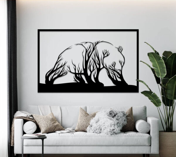 Vsepropejska Strom života panda dekorace na zeď Rozměr (cm): 38 x 23