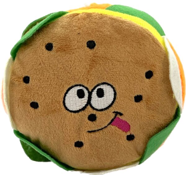 Vsepropejska Hamburger plyšová hračka pro psa