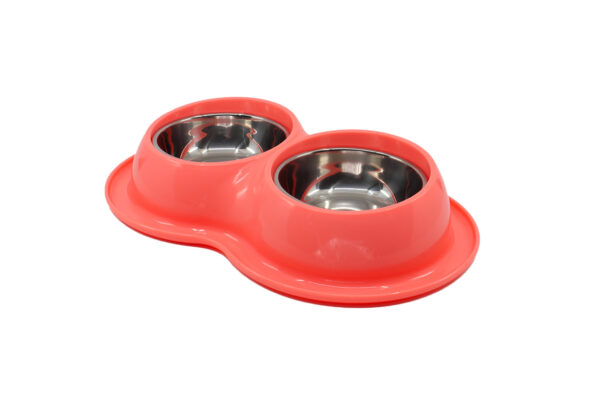 Vsepropejska Duo plastové misky pro psa Barva: Červená