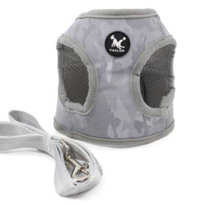 Vsepropejska Zumo reflexní postroj pro psa s vodítkem Barva: Šedá