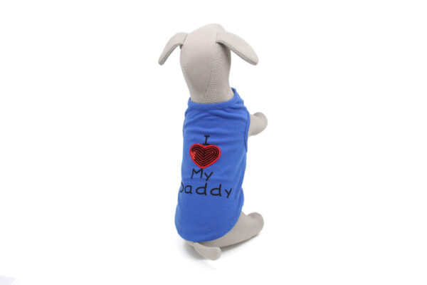 Vsepropejska Daddy letní tričko pro psa Barva: Modrá