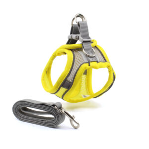 Vsepropejska Neve postroj pro psa s vodítkem | 23 – 49 cm Barva: Žlutá