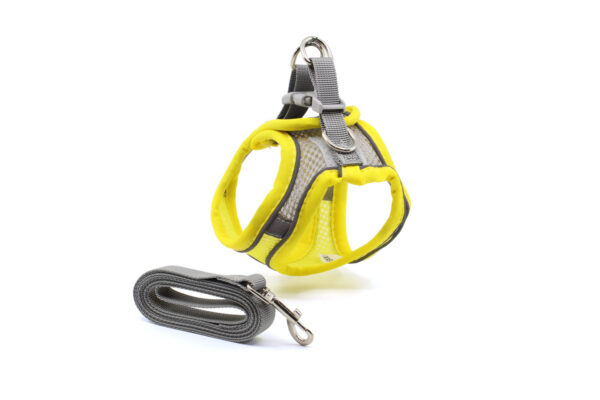 Vsepropejska Neve postroj pro psa s vodítkem | 23 – 49 cm Barva: Žlutá
