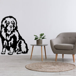 Vsepropejska Novofundlandský pes dřevěná dekorace na zeď Rozměr (cm): 38 x 28