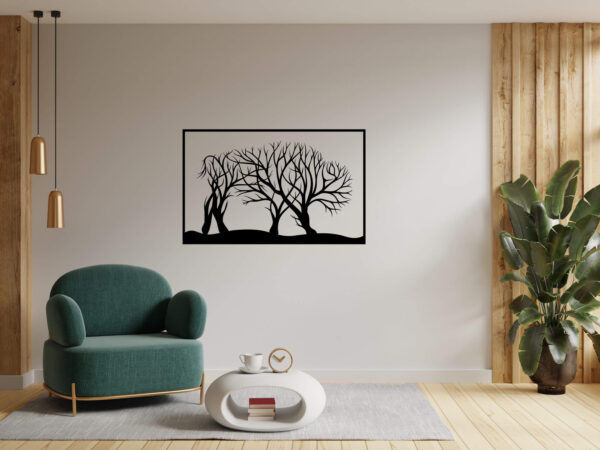 Vsepropejska Strom života buvol dekorace na zeď Rozměr (cm): 38 x 23